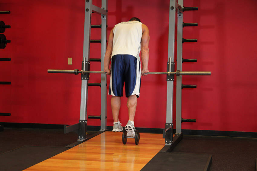 Calf Raise On A Dumbbell variant 2