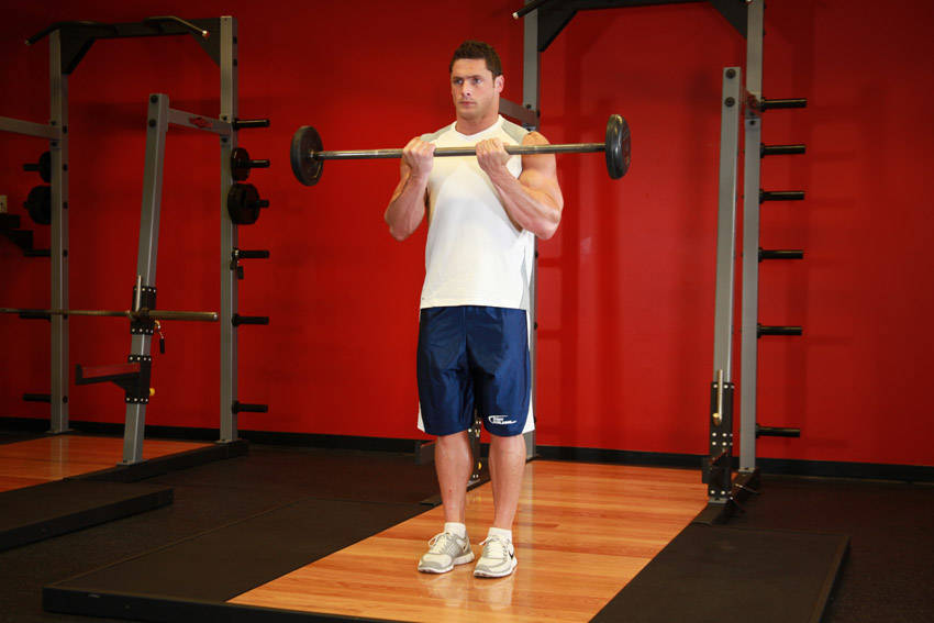 Close-Grip Standing Barbell Curl variant 2