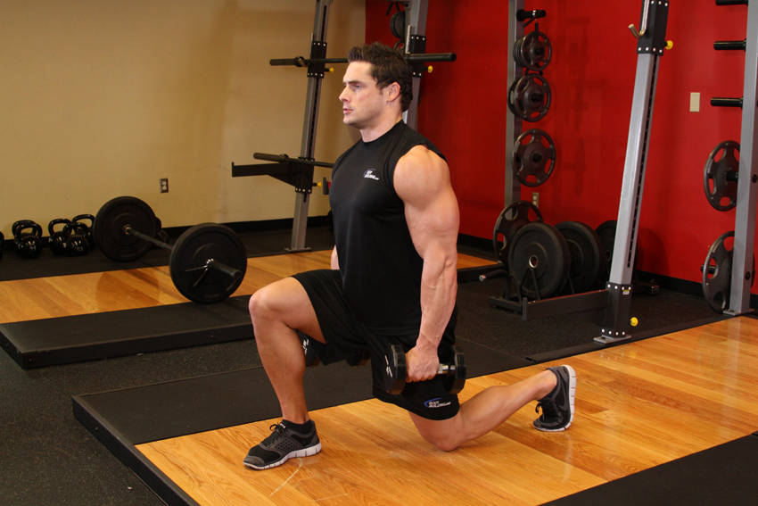 Dumbbell Lunges variant 2