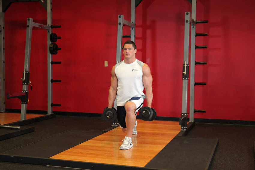 Dumbbell Rear Lunge variant 2