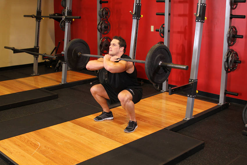 Front Barbell Squat variant 2