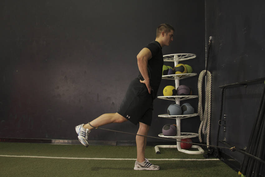 Hip Extension with Bands variant 2