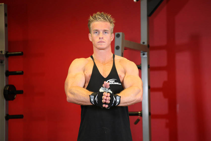 Isometric Chest Squeezes variant 2