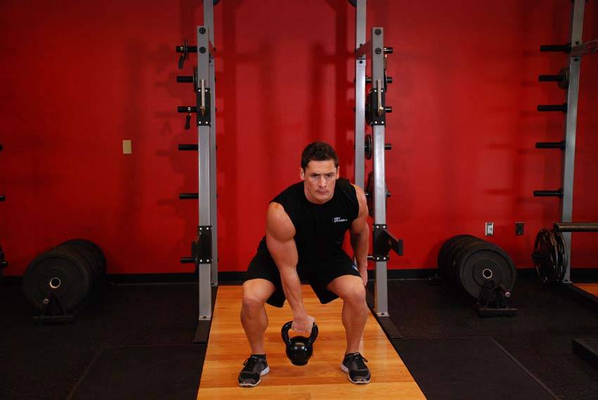 Kettlebell Hang Clean variant 2