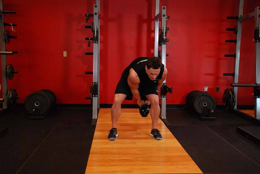 Kettlebell Pass Between The Legs variant 2