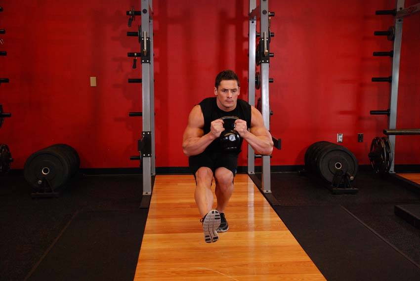 Kettlebell Pistol Squat variant 2