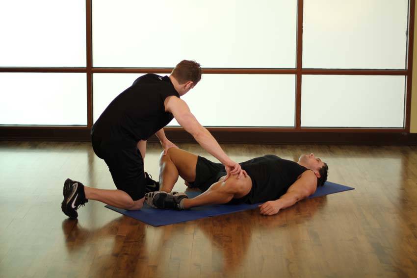 Lying Bent Leg Groin variant 2