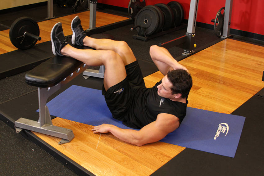 Oblique Crunches variant 2