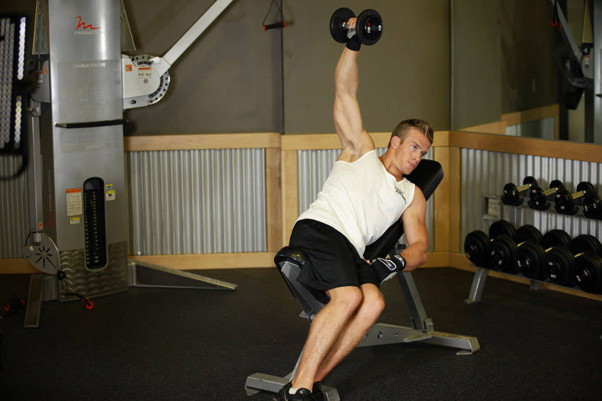 One-Arm Incline Lateral Raise variant 2