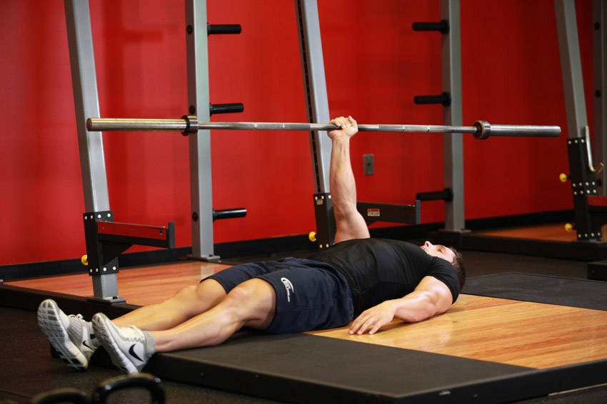 One Arm Floor Press variant 2