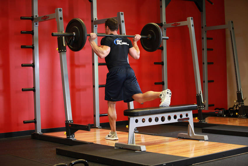 One Leg Barbell Squat