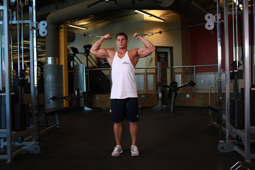 Overhead Cable Curl variant 2