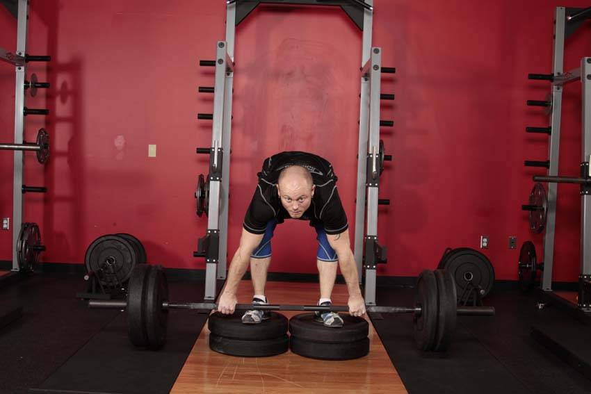 Romanian Deadlift from Deficit variant 2