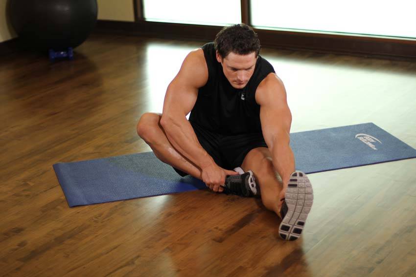 Seated Floor Hamstring Stretch variant 2