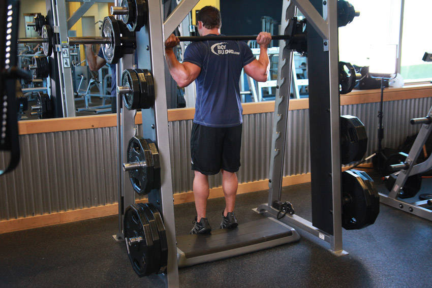 Smith Machine Reverse Calf Raises variant 2
