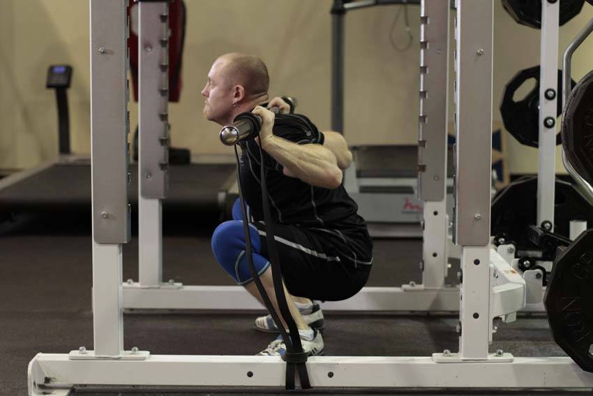 Squat with Bands variant 2