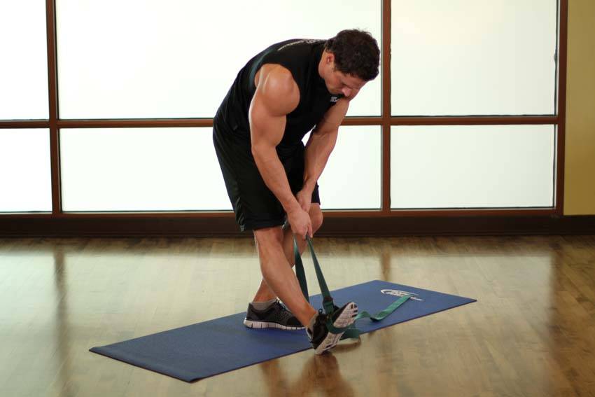 Standing Hamstring and Calf Stretch variant 2