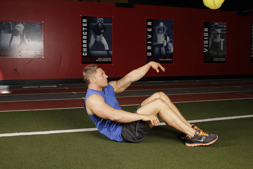 Supine One-Arm Overhead Throw variant 2