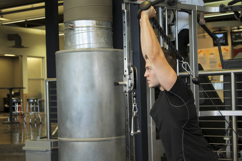 Triceps Overhead Extension with Rope variant 2