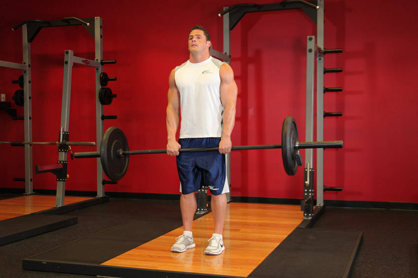 Upright Barbell Row variant 2