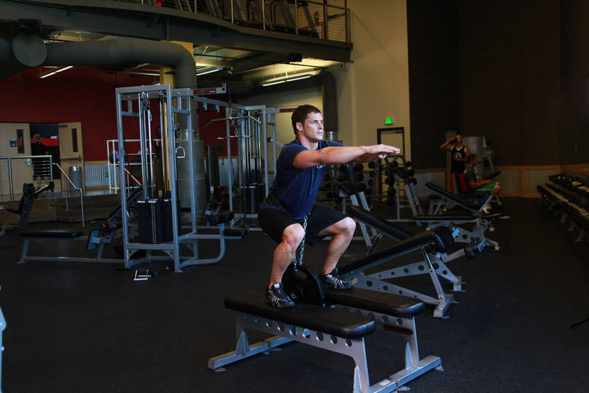 Weighted Squat variant 2