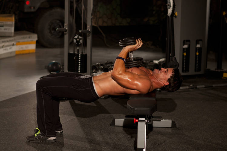 Close-Grip Dumbbell Press variant 2
