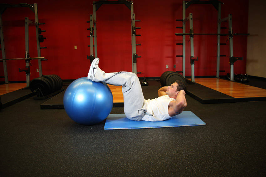 Crunch - Legs On Exercise Ball variant 2