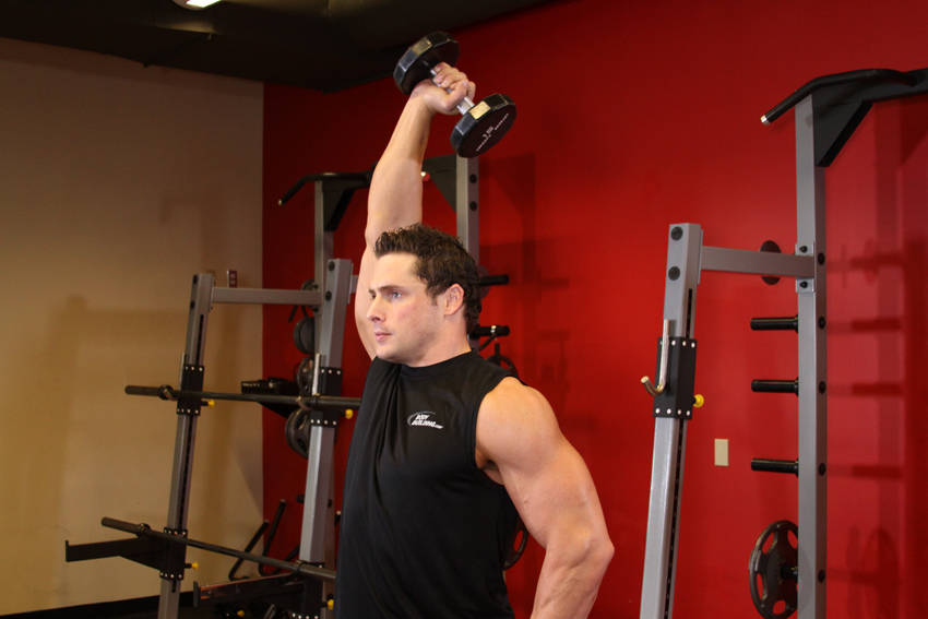 Dumbbell One-Arm Triceps Extension variant 2