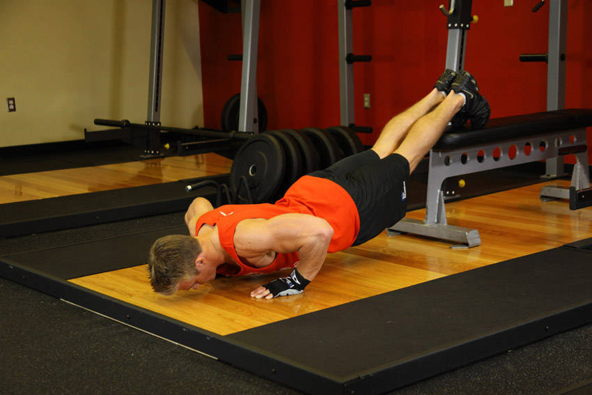 Push-Ups With Feet Elevated variant 2