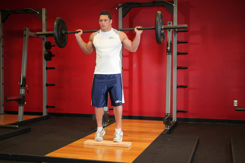 Standing Barbell Calf Raise